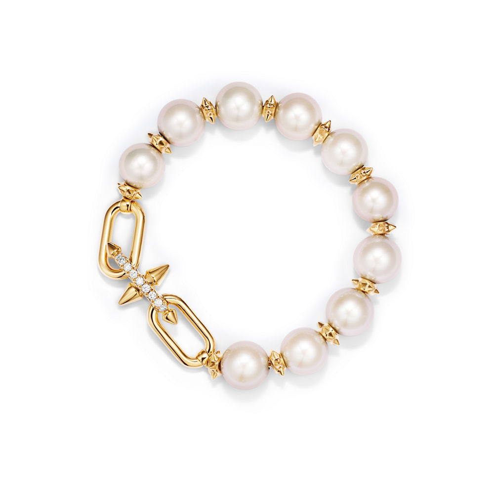 Bracelet Manchette Perles Lumineuses Stylé