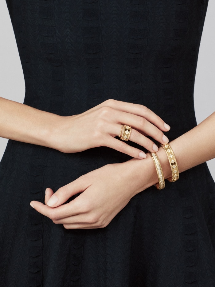 Bracelet Jonc Trèfle Porte-Bonheur Tendance – vue 3
